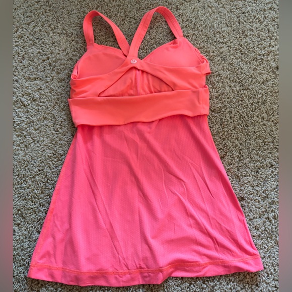 Lululemon tank top, bright salmon color, size 4 - Picture 2 of 4